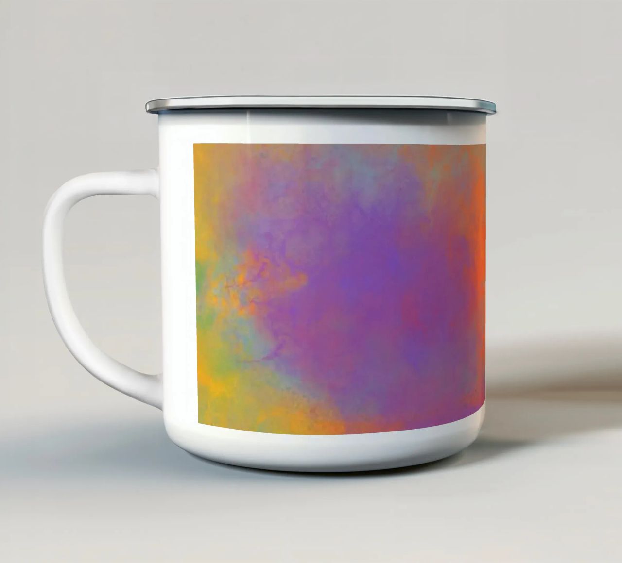 Abstrakte Farbfreude - Dynamic tazza in smalto da Petra Lang