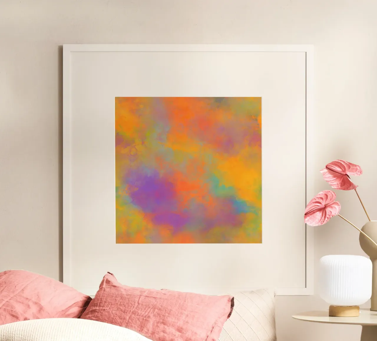 Abstrakte Farbfreude - Dynamic poster da Petra Lang