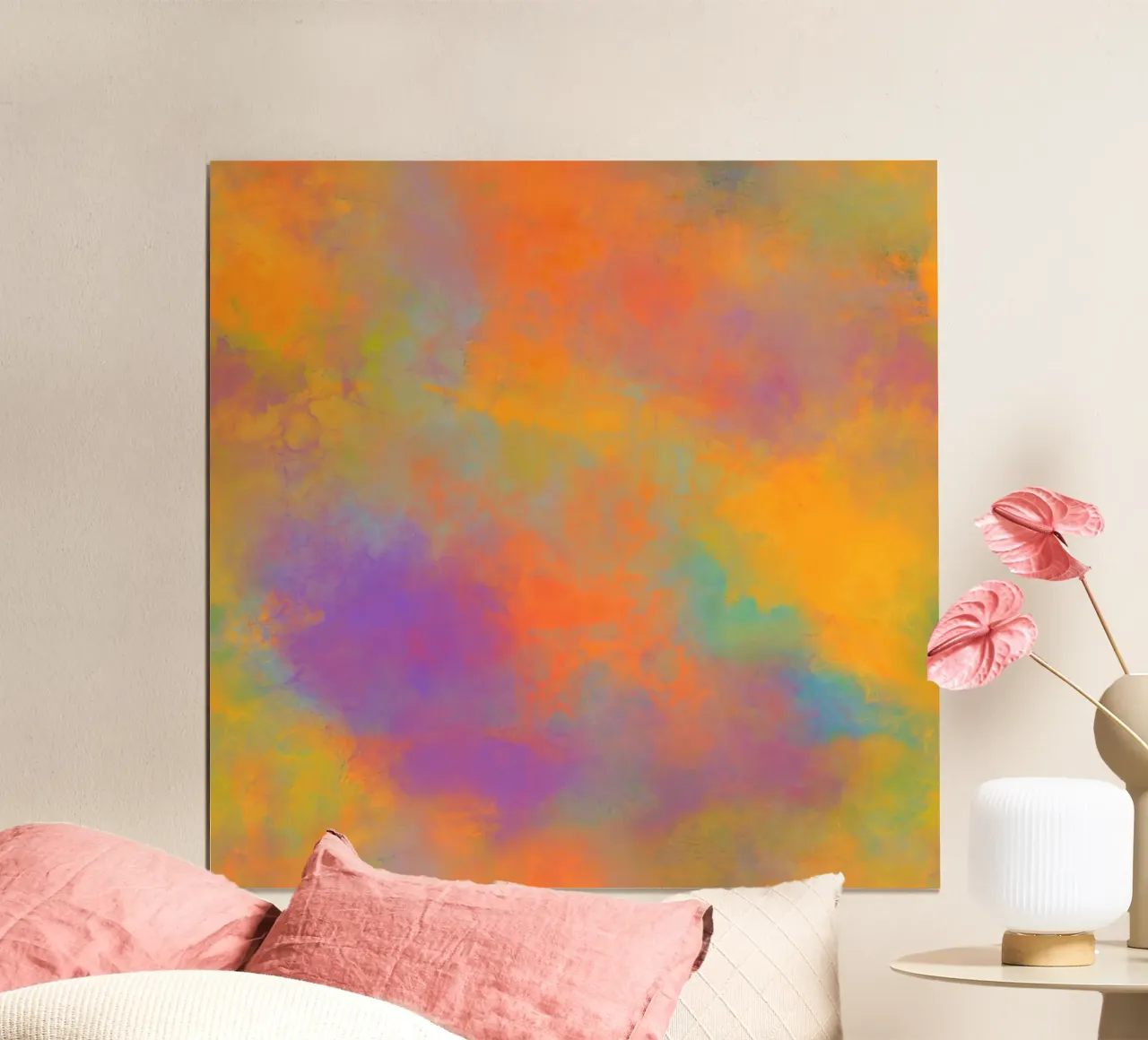 Abstrakte Farbfreude - Dynamic poster da Petra Lang