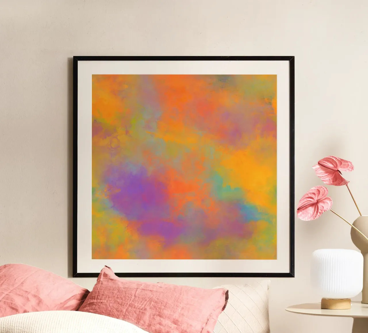 Abstrakte Farbfreude - Dynamic poster da Petra Lang