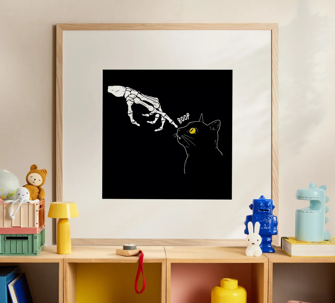 Spooky Boop poster con telaio in plastica da DinoMike