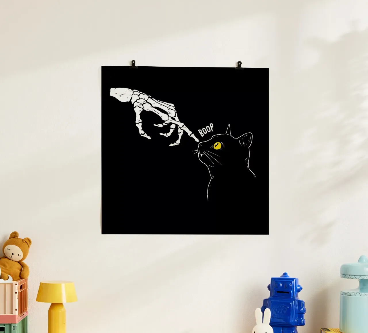 Spooky Boop poster con telaio in plastica da DinoMike