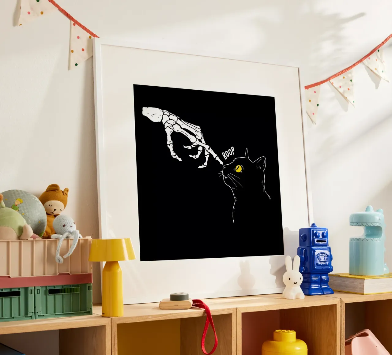 Spooky Boop poster con telaio in plastica da DinoMike