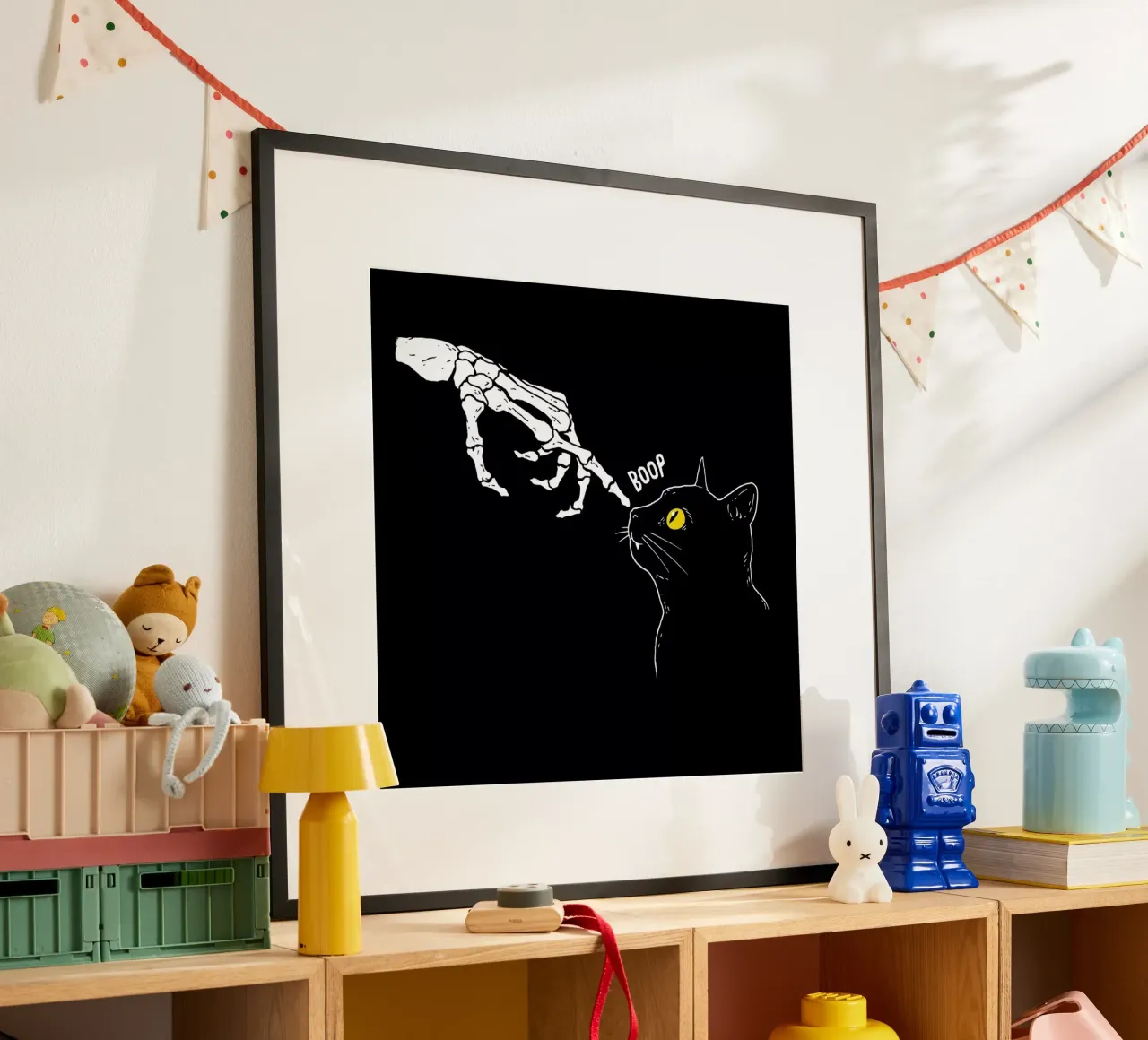 Spooky Boop poster con telaio in plastica da DinoMike