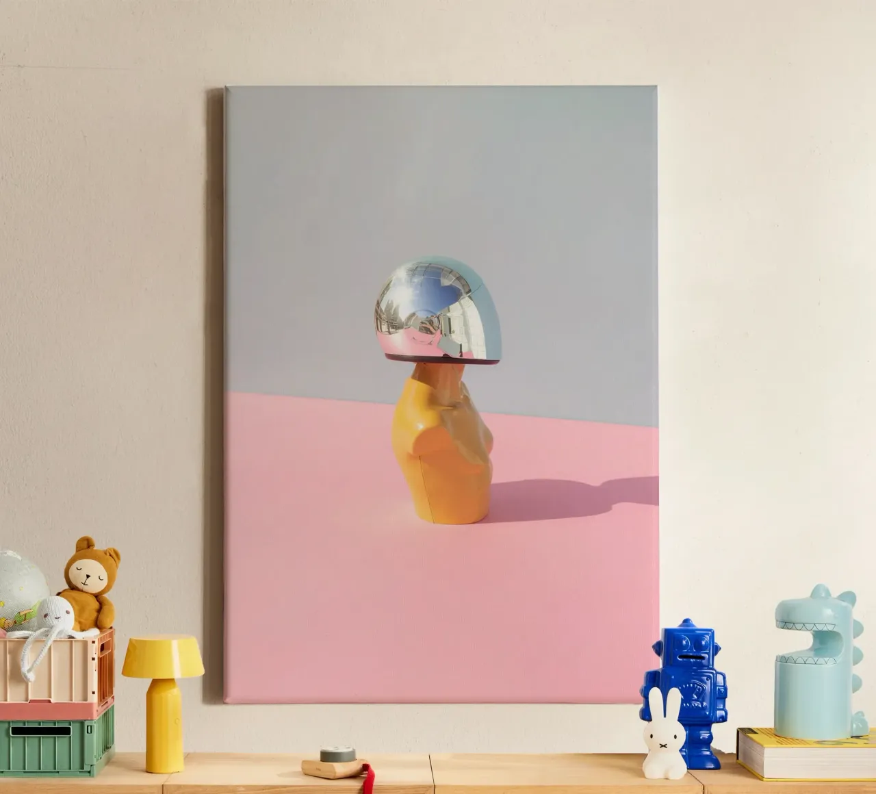 Gezichtsloos canvas met Baklijst van rafael campezato