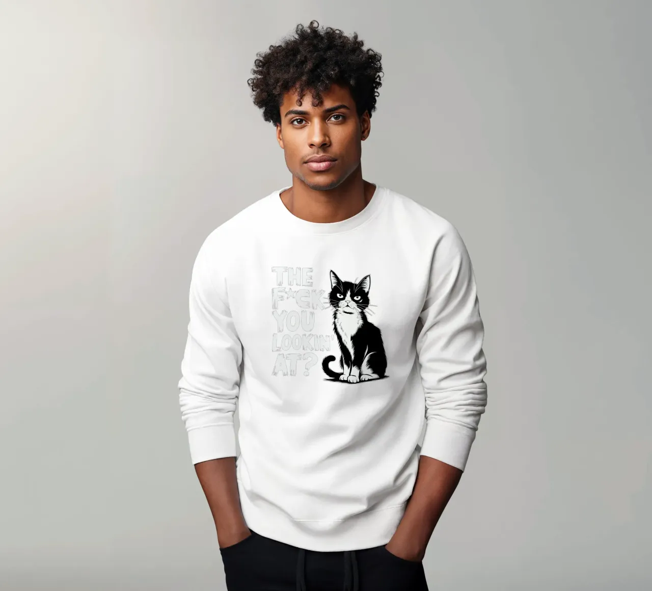 THE F*CK YOU LOOKIN' AT? sudadera de edsonramosart