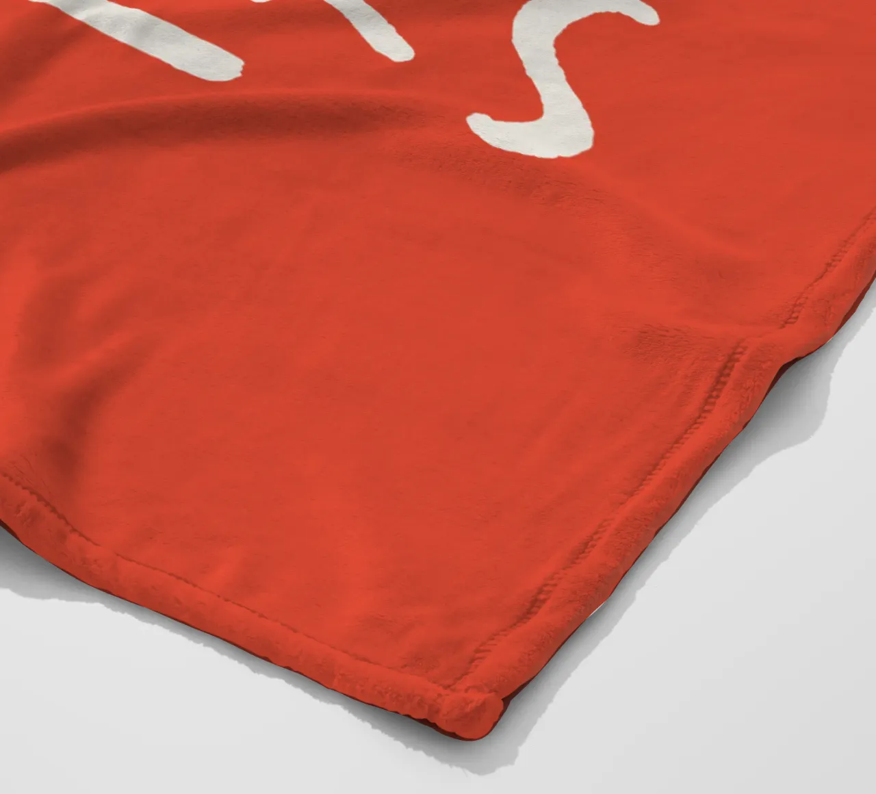 Hello Sweet Cheeks Speelse Liefdevolle Typografie Print in Rood fleecedeken van THE MOTIVATED TYPE
