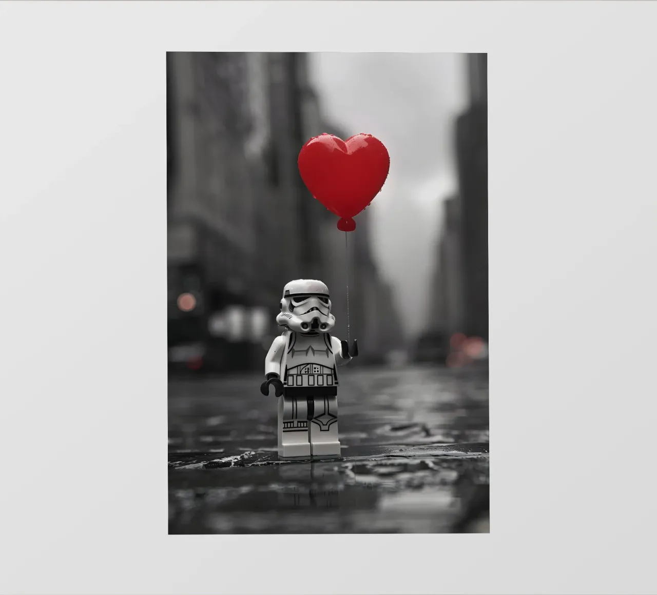 L'amore è forte in lui telo in pvc da M-Ulrich-Digital Art
