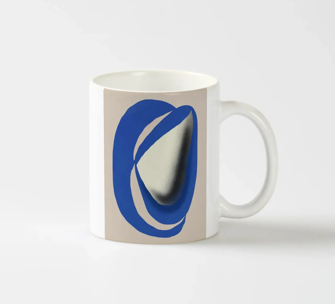 Abstraction liquide bleu cobalt mug en céramique de Little Dean