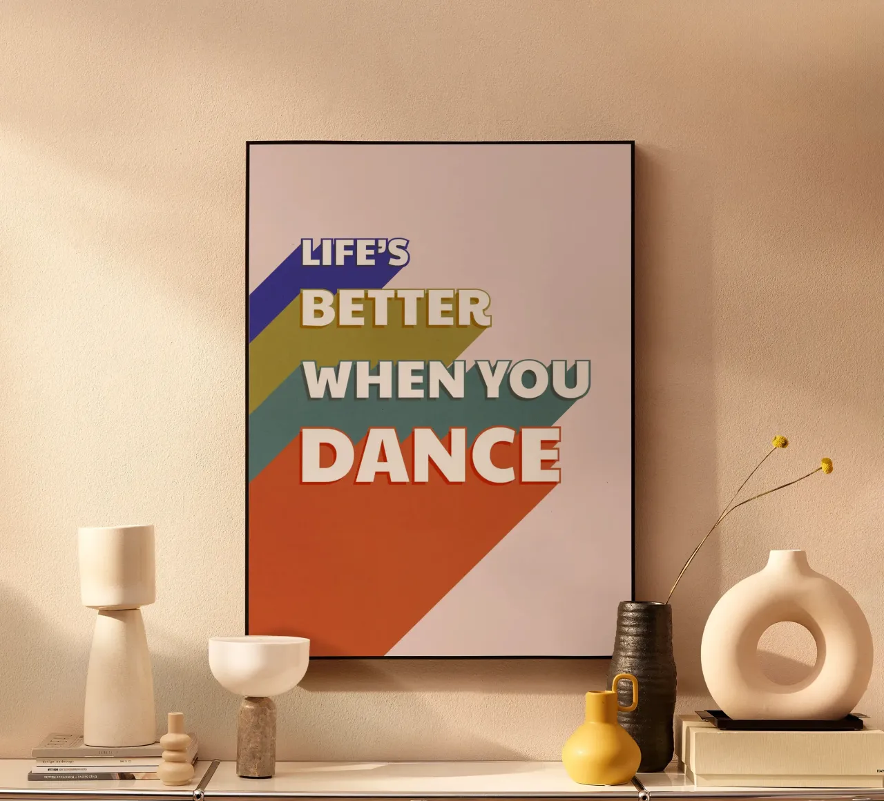 Life’s Better When You Dance – Motivational Wall Art acrylic glass by showmemars