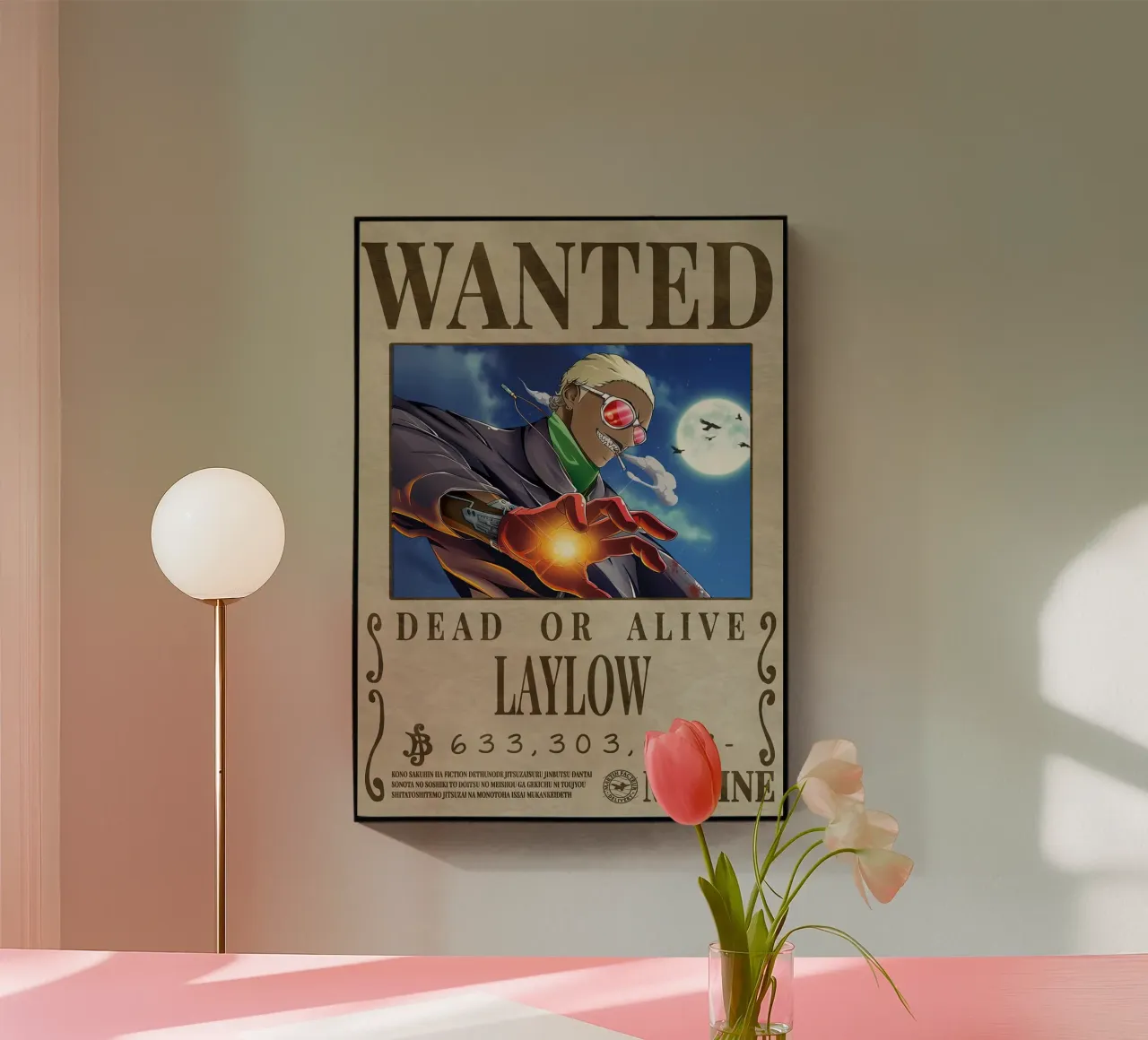 Wanted Layloww acrylic glass by Collins Shop