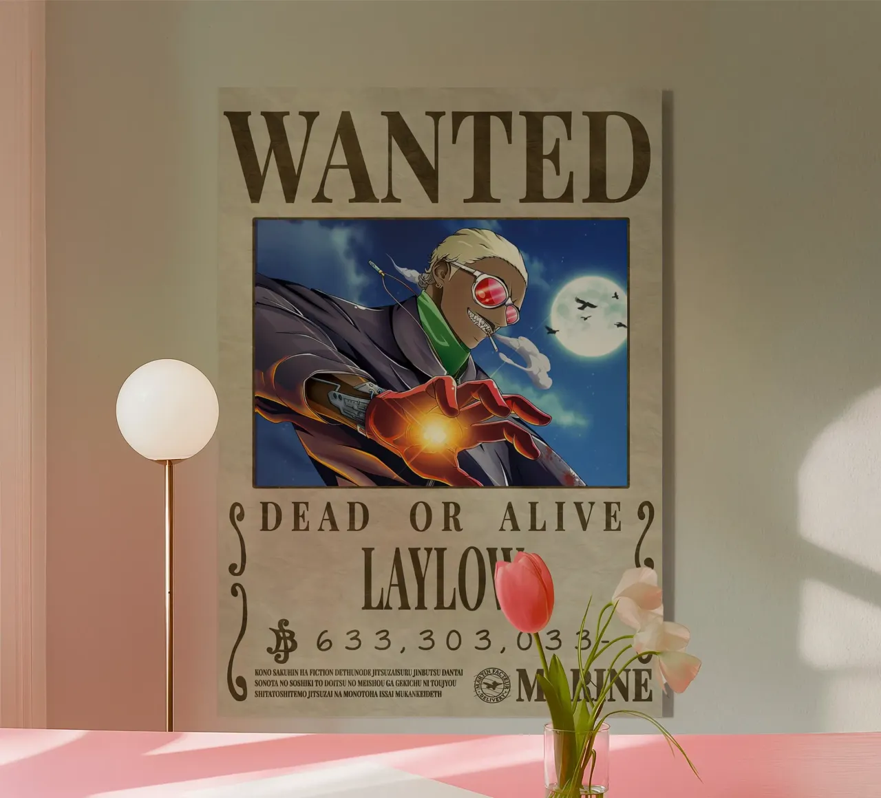 Wanted Layloww acrylic glass by Collins Shop