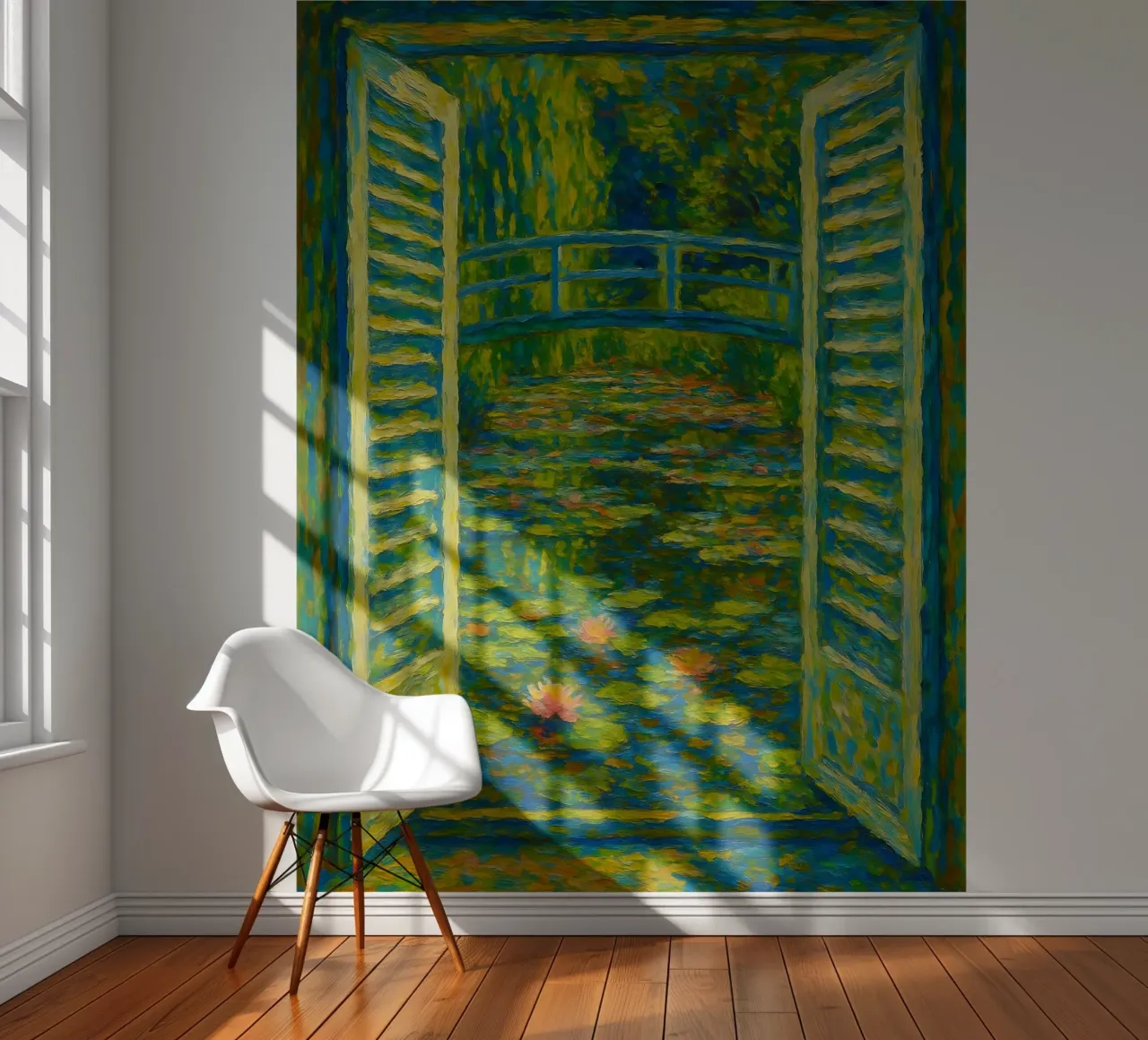 Monet Style Water Lily Pond photo wallpaper by ARTOMATIC