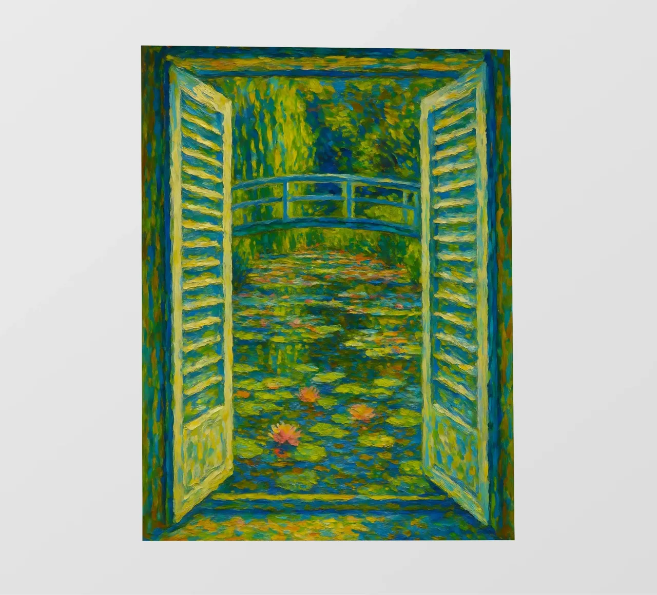 Monet Style Water Lily Pond photo wallpaper by ARTOMATIC