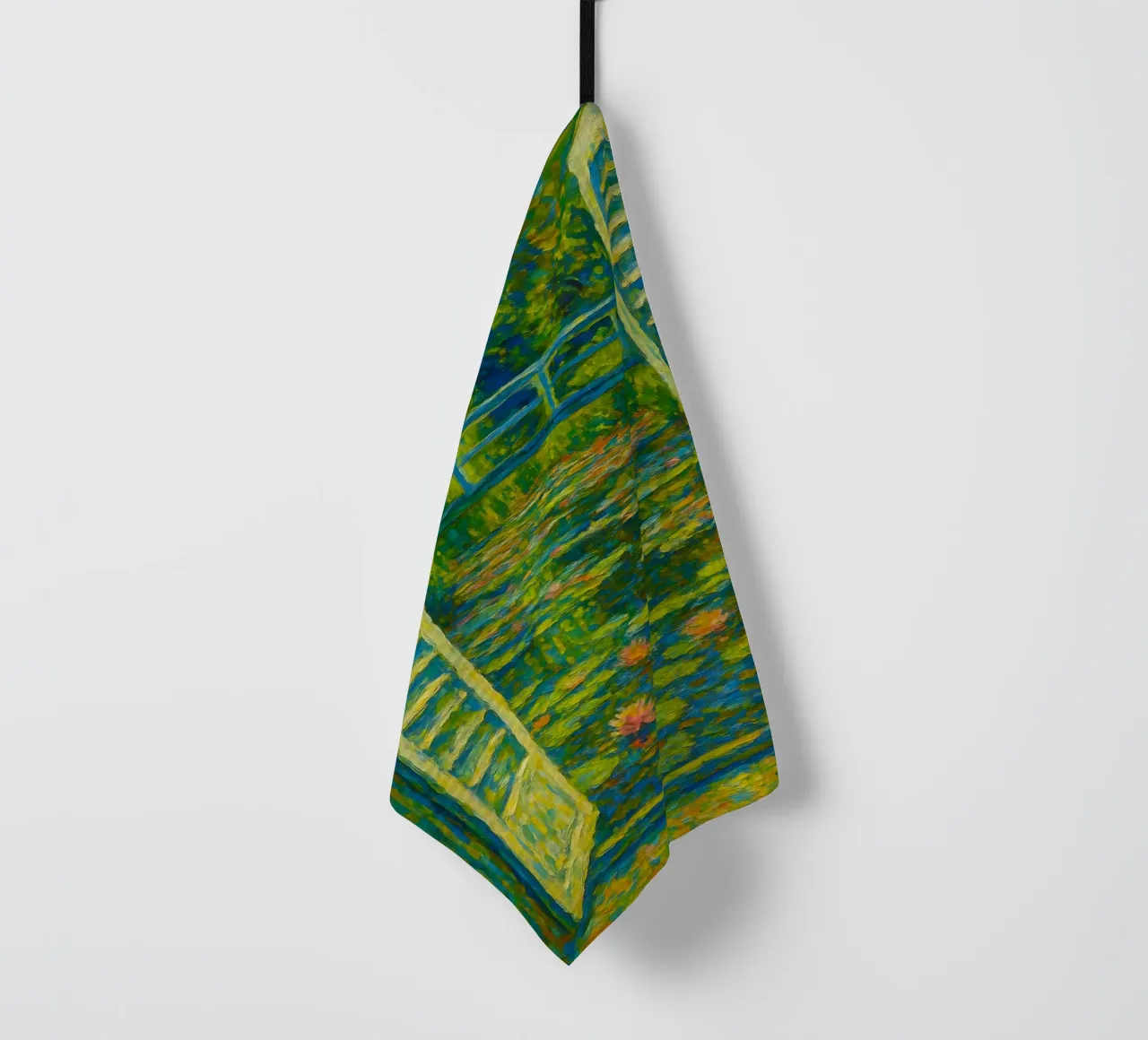 Stagno di ninfee in stile Monet canovaccio da cucina da ARTOMATIC