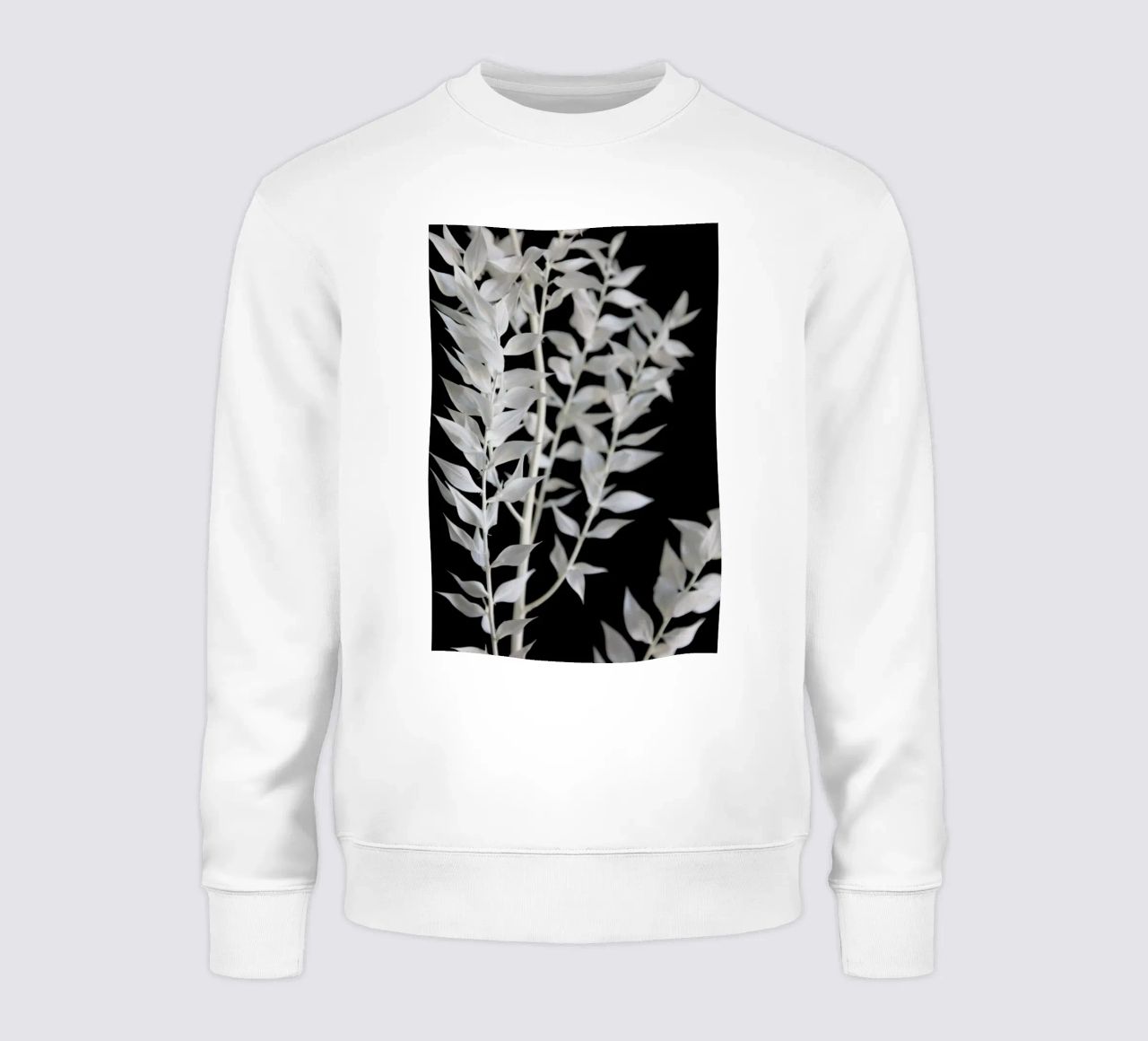 Minimal Black & White Branch felpa da Studio Nahili