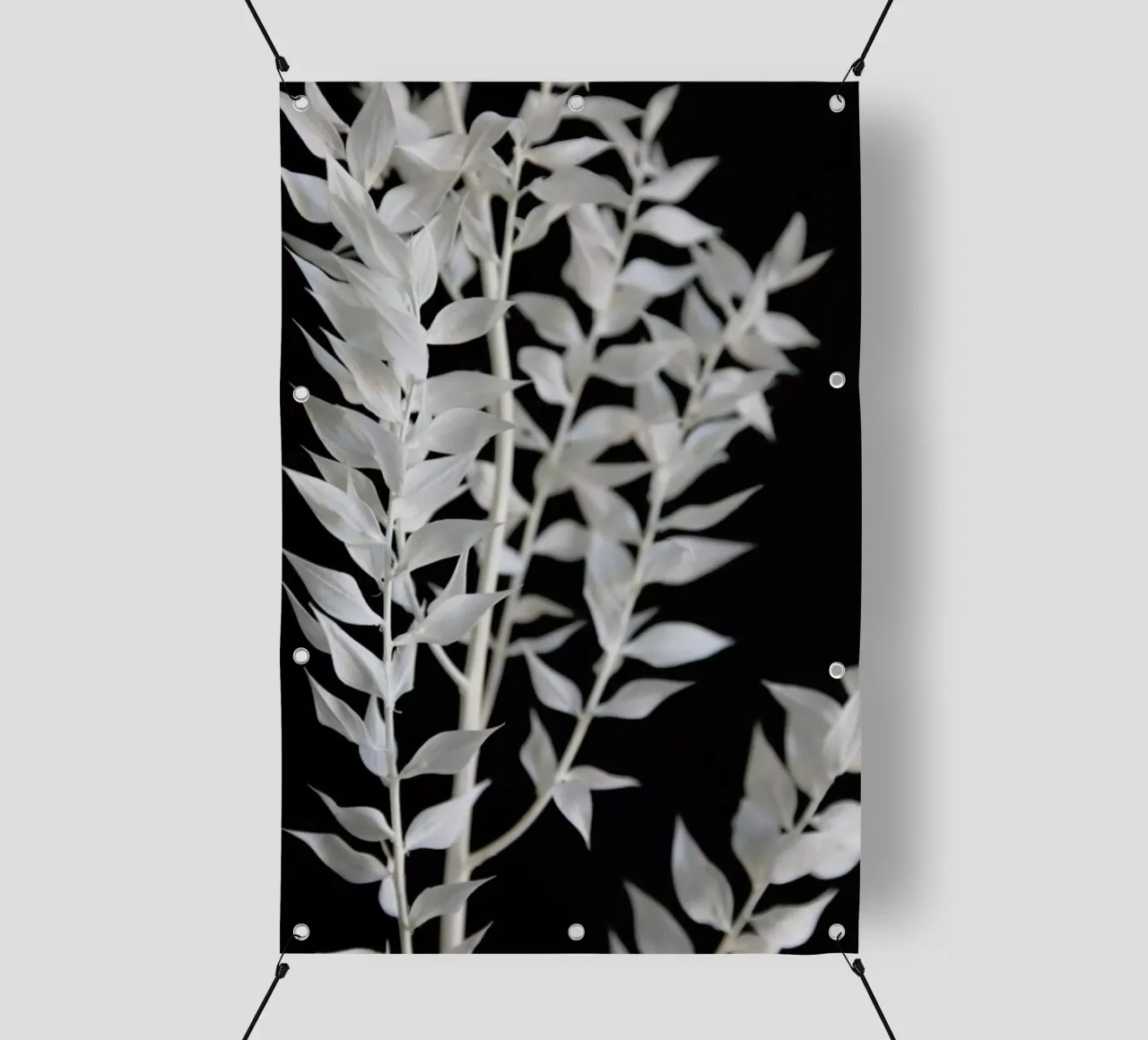 Minimal Black & White Branch telo in pvc da Studio Nahili