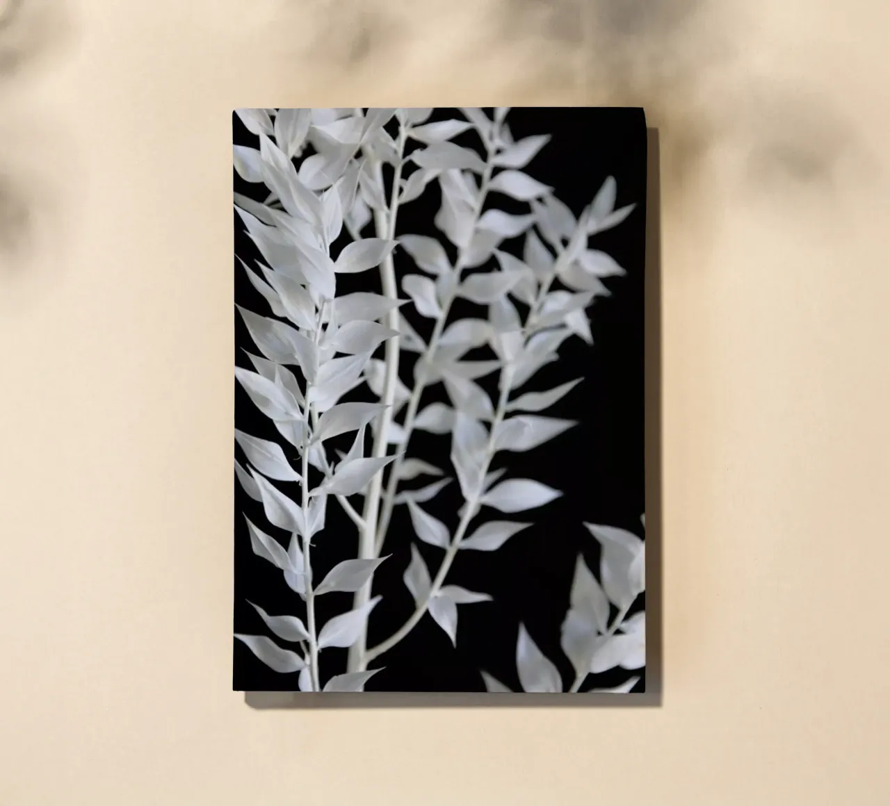 Minimal Black & White Branch notebook by Studio Nahili