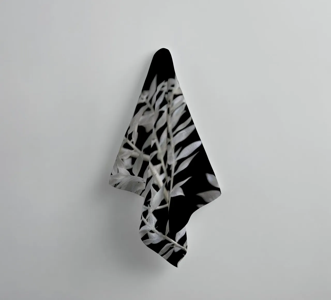 Minimal Black & White Branch asciugamano da bagno da Studio Nahili