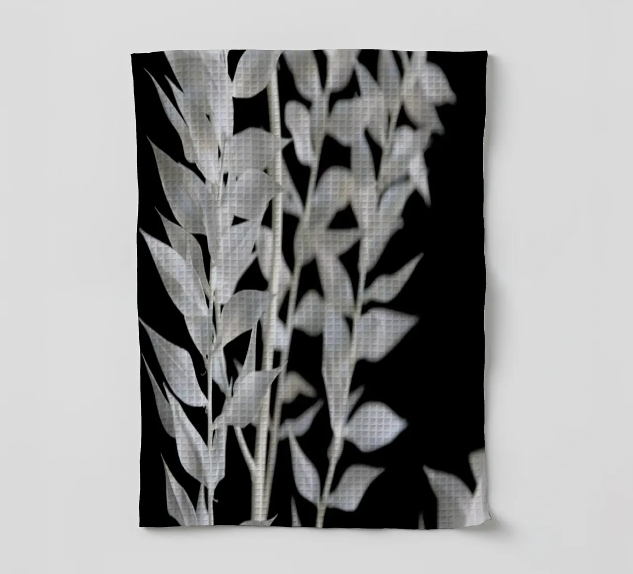 Minimal Black & White Branch torchon de Studio Nahili