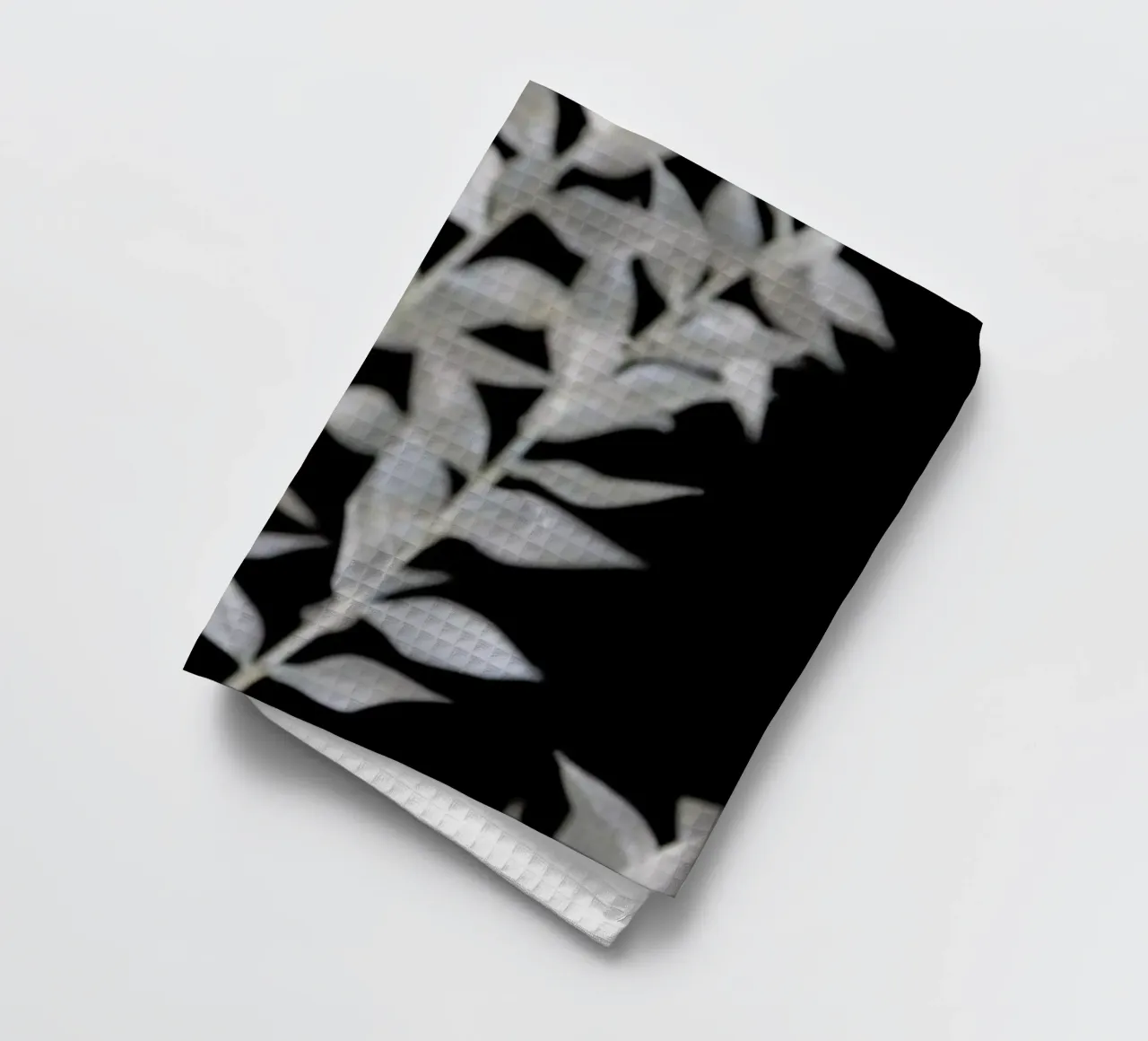 Minimal Black & White Branch torchon de Studio Nahili