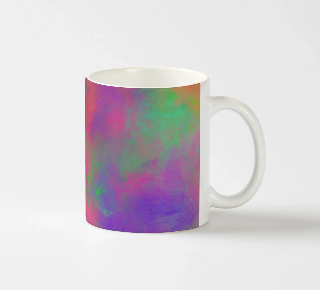 Fuochi d'artificio di colore - Gioia astratta del colore tazza in ceramica da Petra Lang