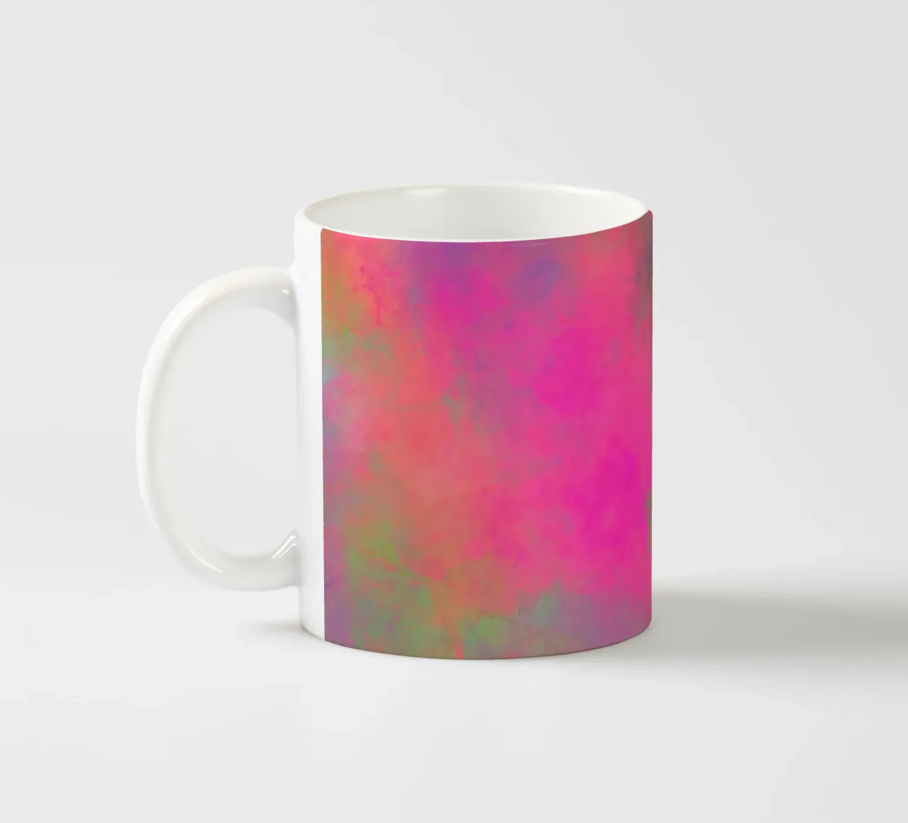 Fuegos artificiales de colores - La alegría abstracta del color taza de cerámica de Petra Lang