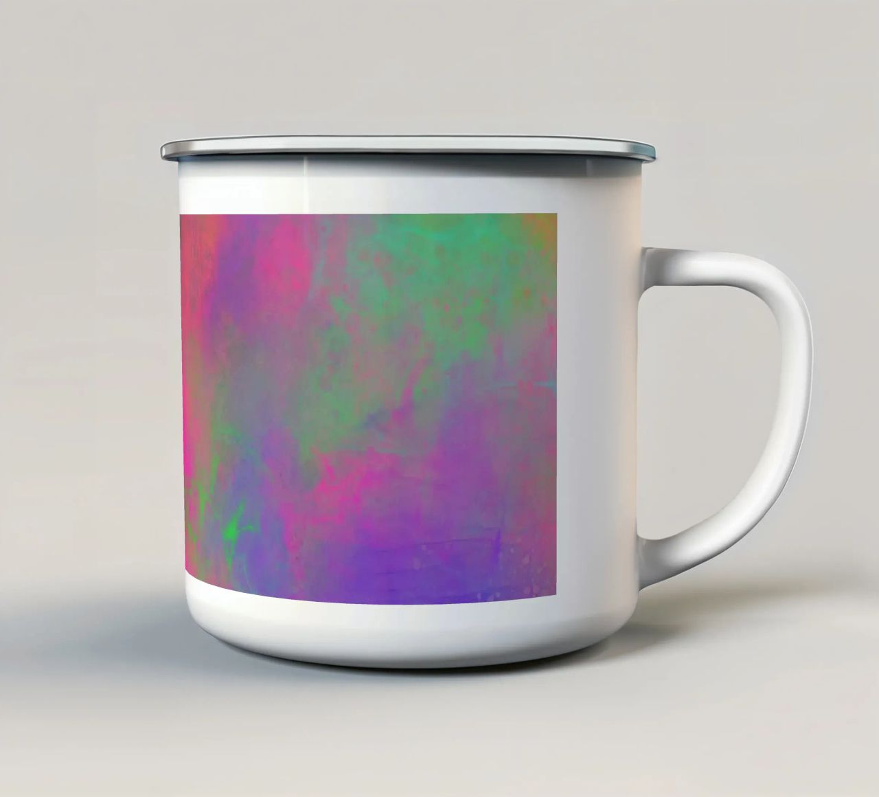 Fuochi d'artificio di colore - Gioia astratta del colore tazza in smalto da Petra Lang
