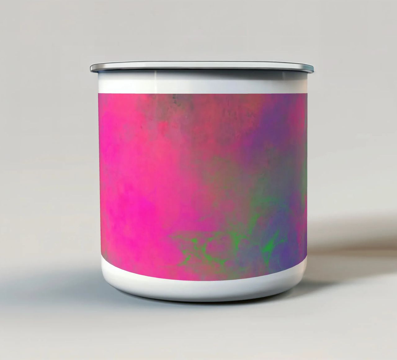 Fuochi d'artificio di colore - Gioia astratta del colore tazza in smalto da Petra Lang