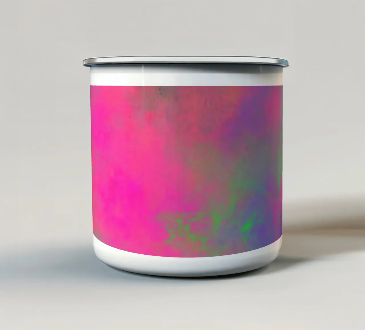 Fuochi d'artificio di colore - Gioia astratta del colore tazza in smalto da Petra Lang