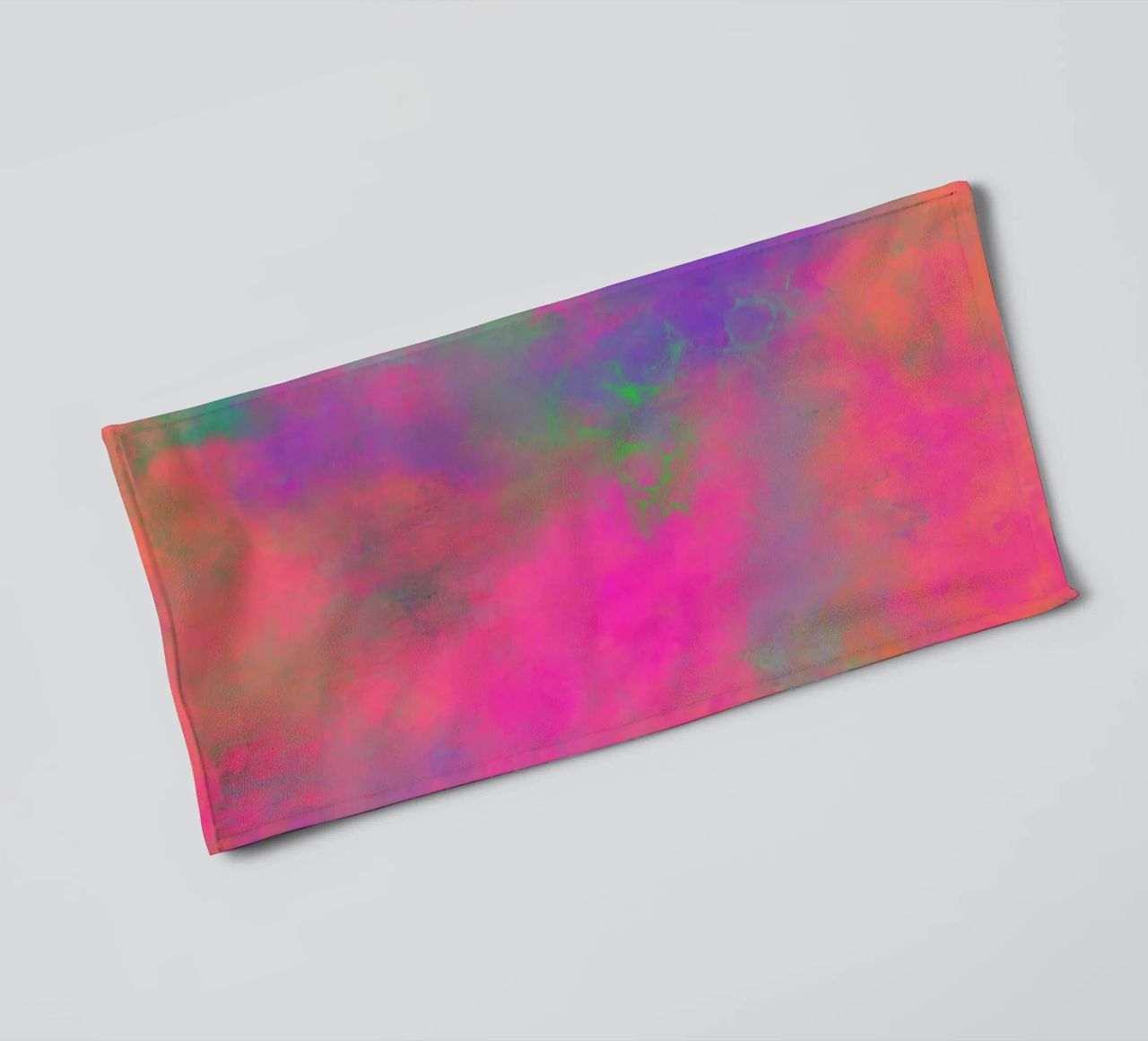 Fireworks of colour - Abstract joy of colour towel by Petra Lang