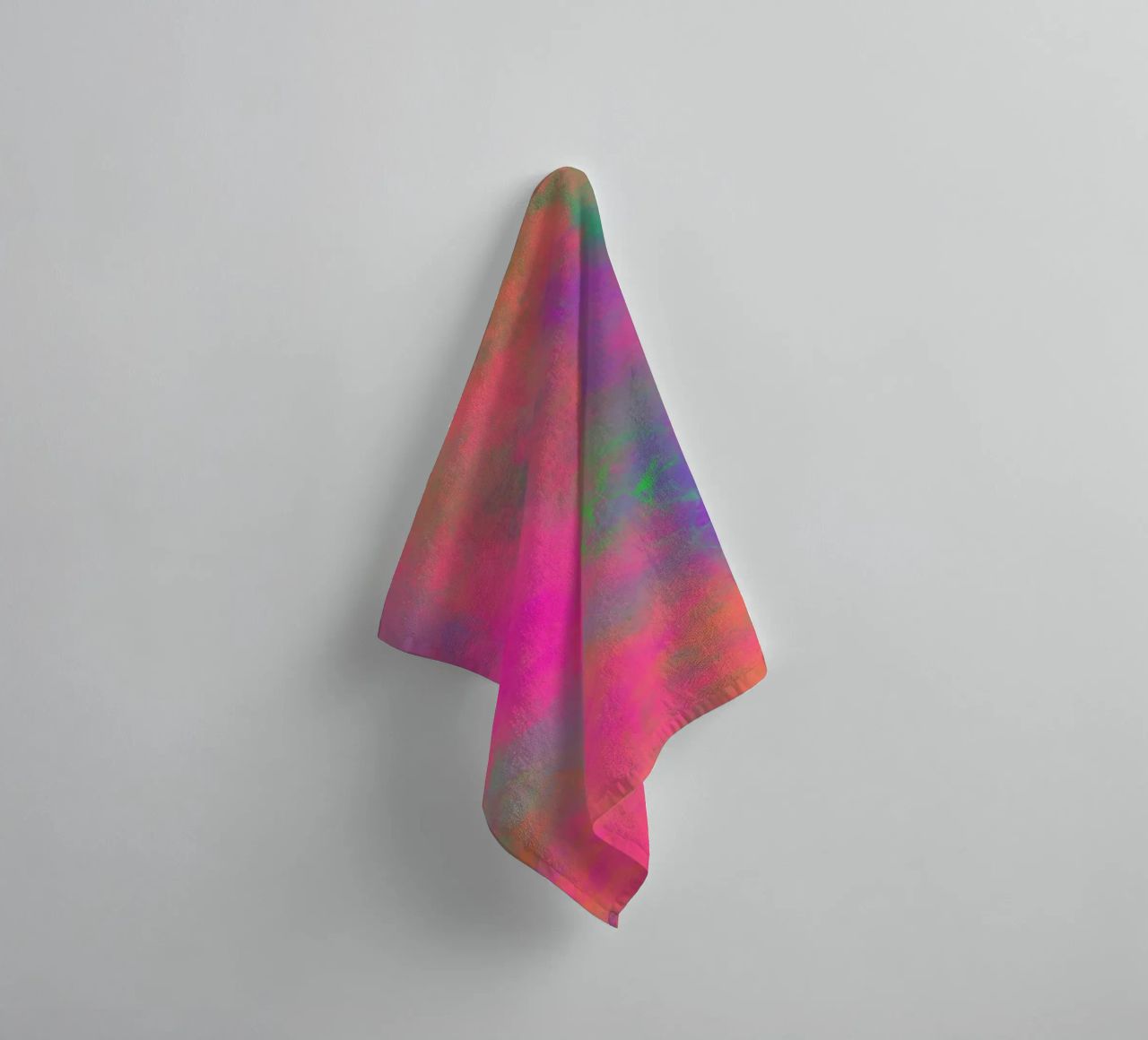 Fireworks of colour - Abstract joy of colour towel by Petra Lang