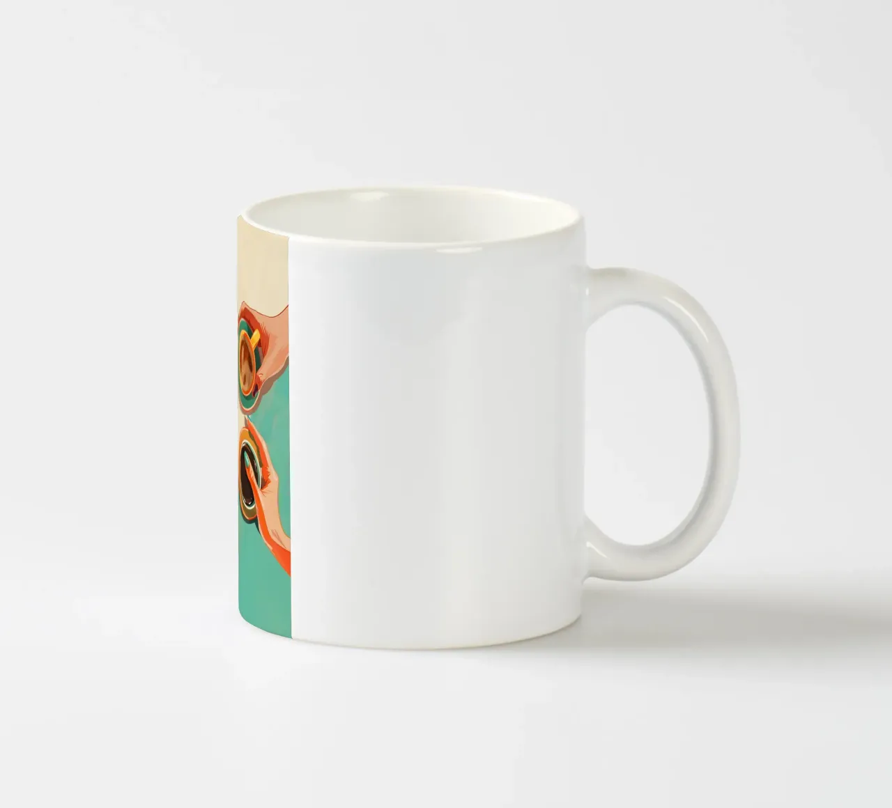 Coffee 4 everyone tazza in ceramica da M-Ulrich-Digital Art