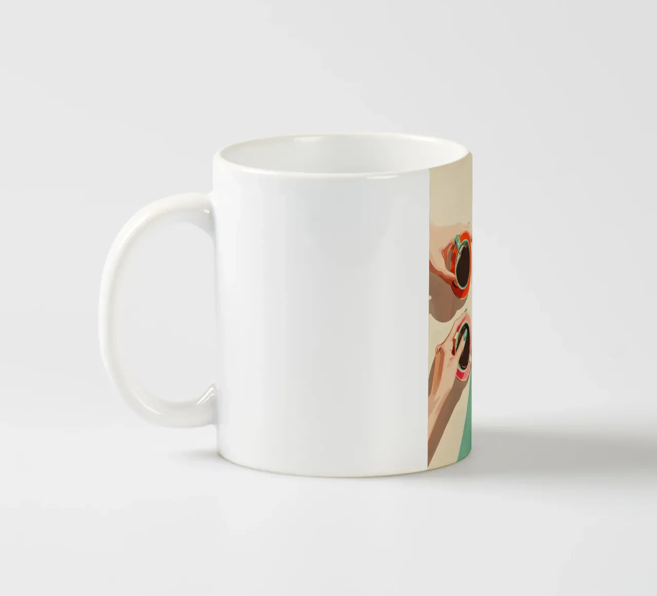 Coffee 4 everyone tazza in ceramica da M-Ulrich-Digital Art