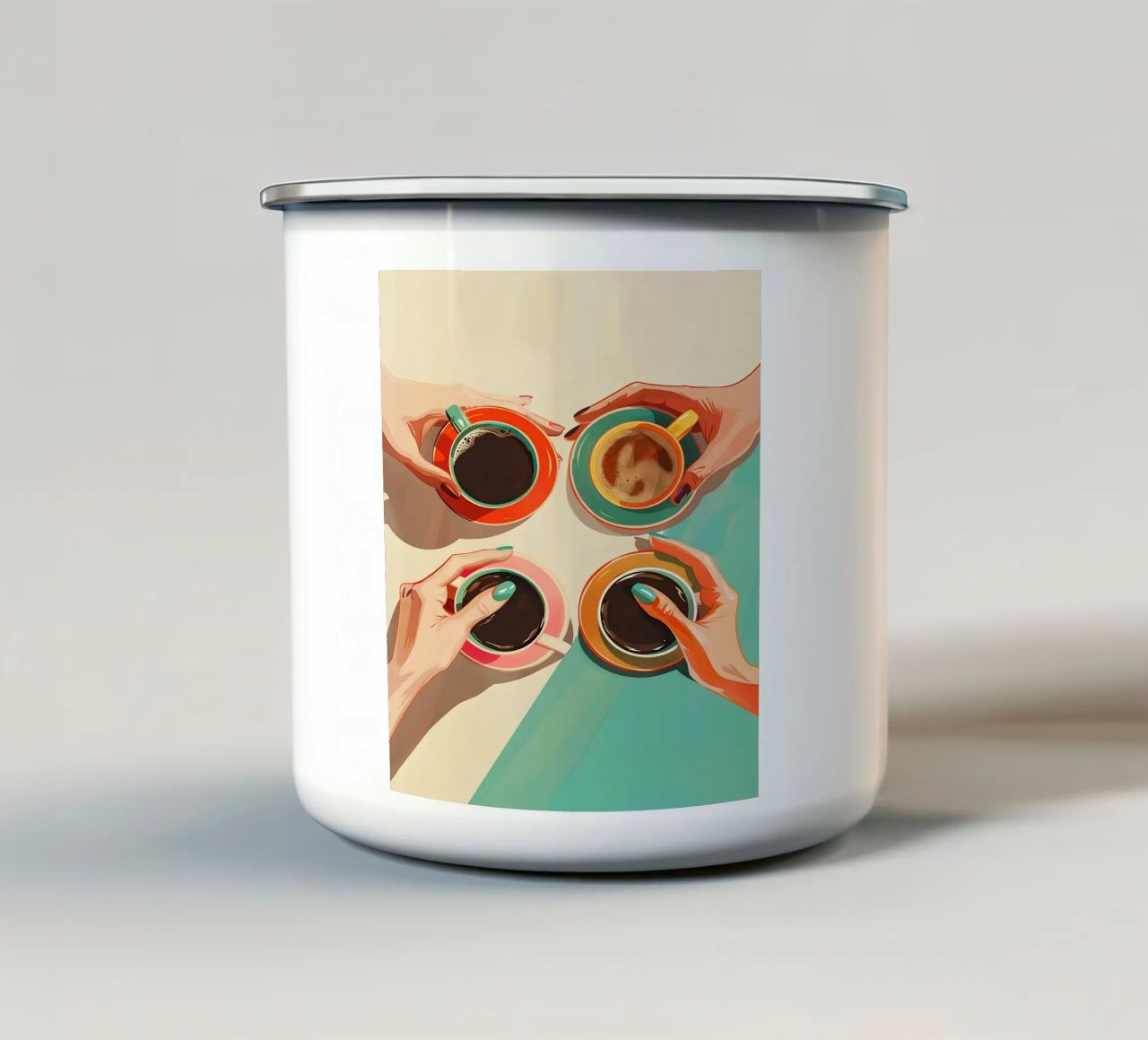 Coffee 4 everyone tazza in smalto da M-Ulrich-Digital Art