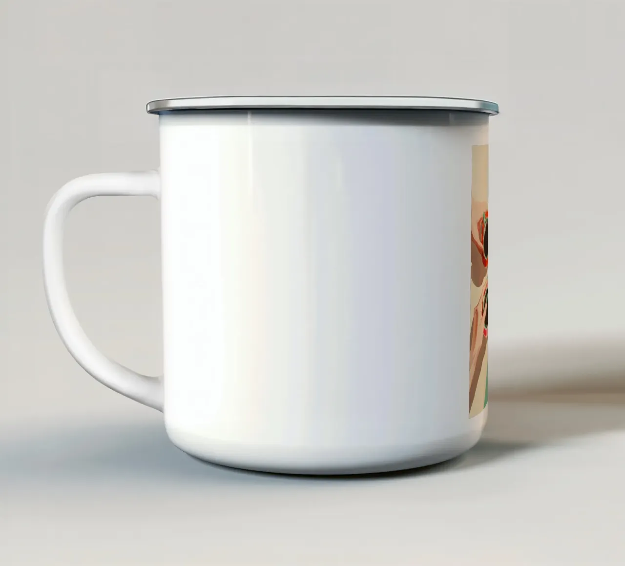 Coffee 4 everyone tazza in smalto da M-Ulrich-Digital Art