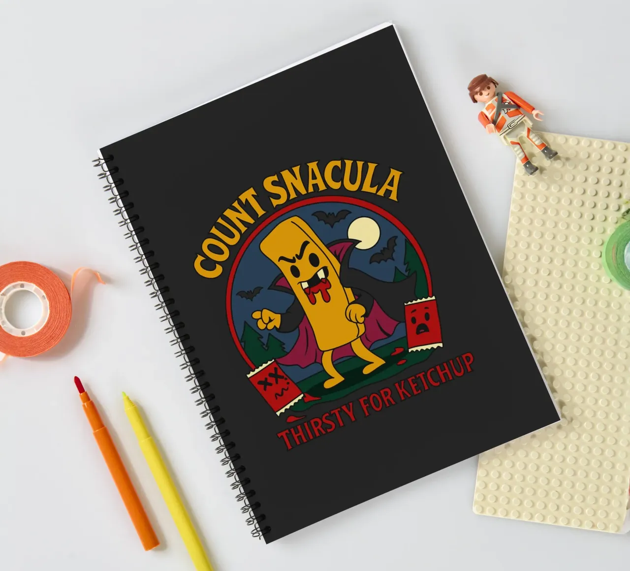 Count Snacula spiral notebook by Loobs