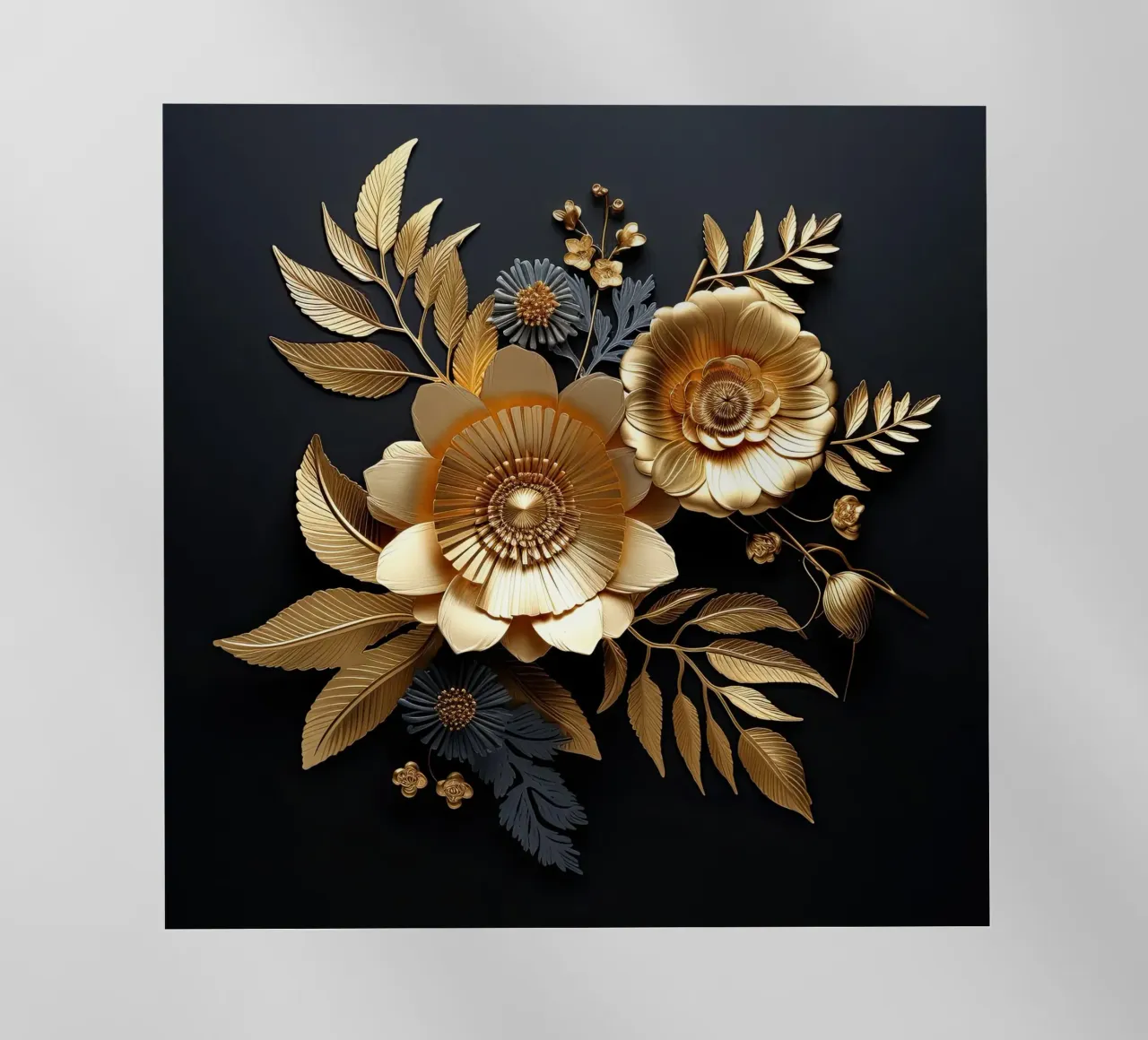 Fiori d'oro pellicola backlit da Imagine