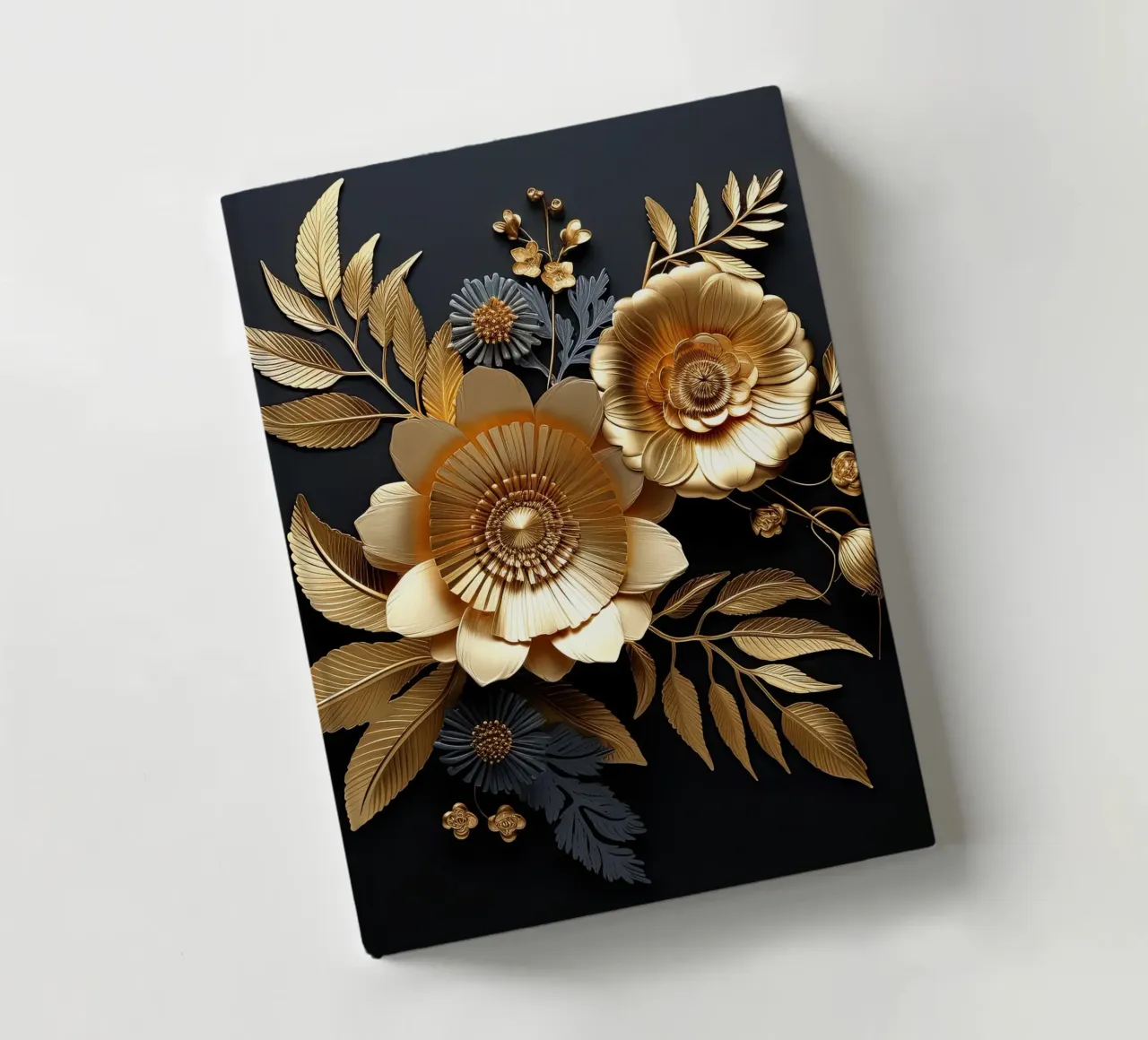 Golden flowers notebook by Imagine