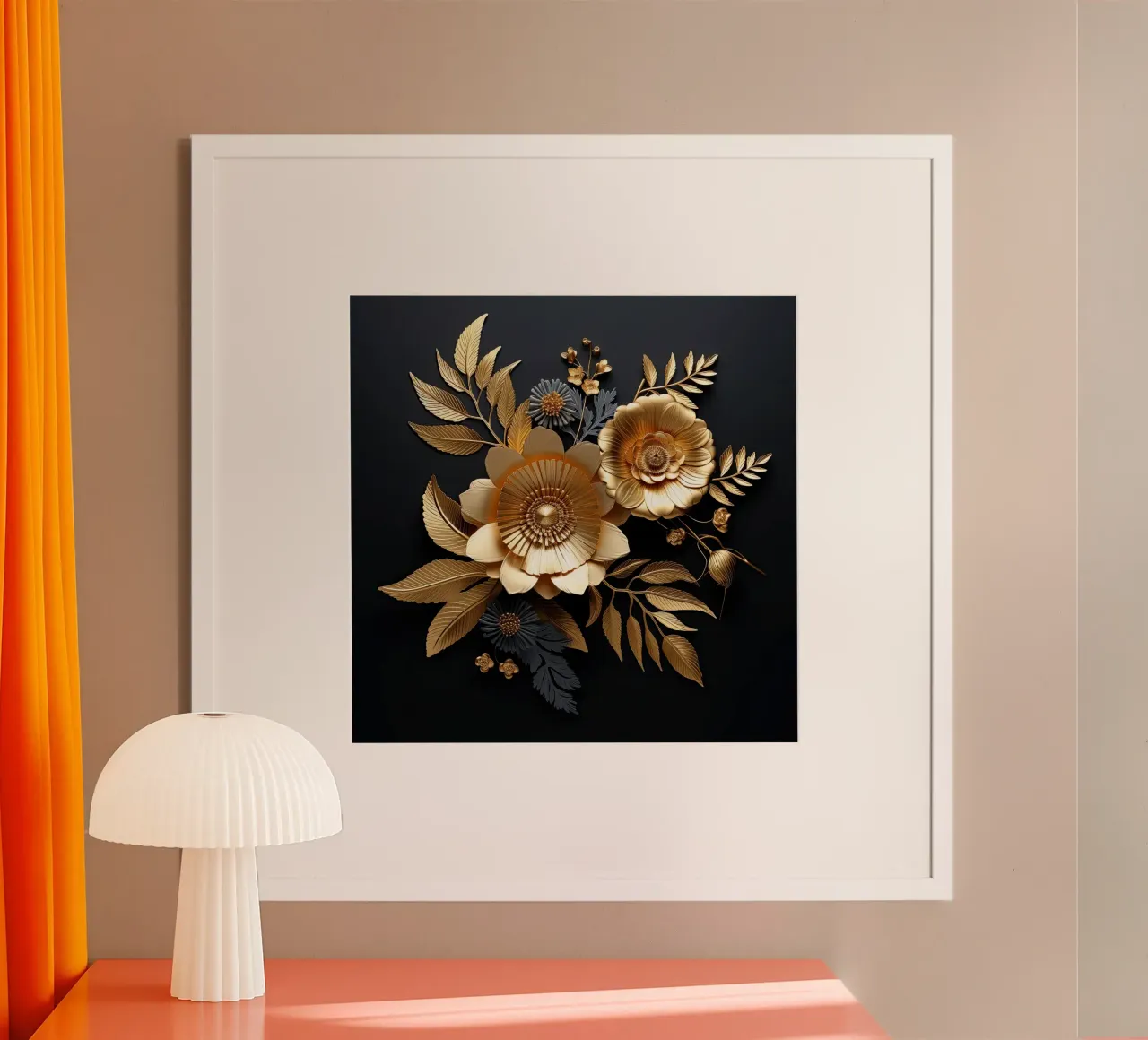 Fiori d'oro carta hahnemühle da Imagine