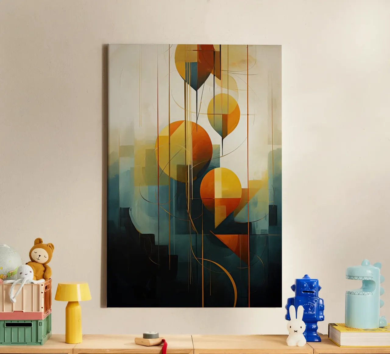 Abstract forms canvas by Imagine