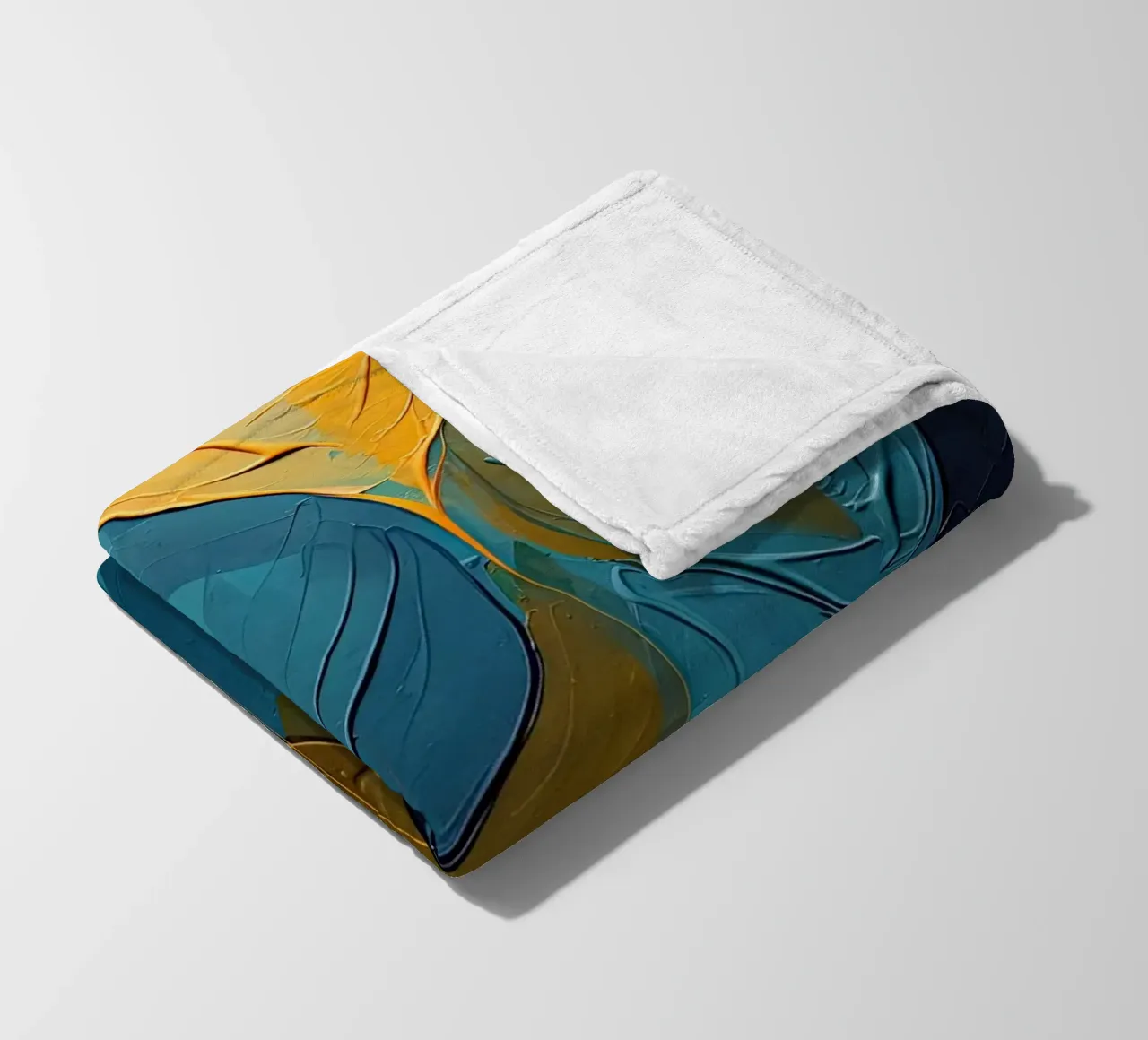 Abstract blad fleecedeken van Imagine