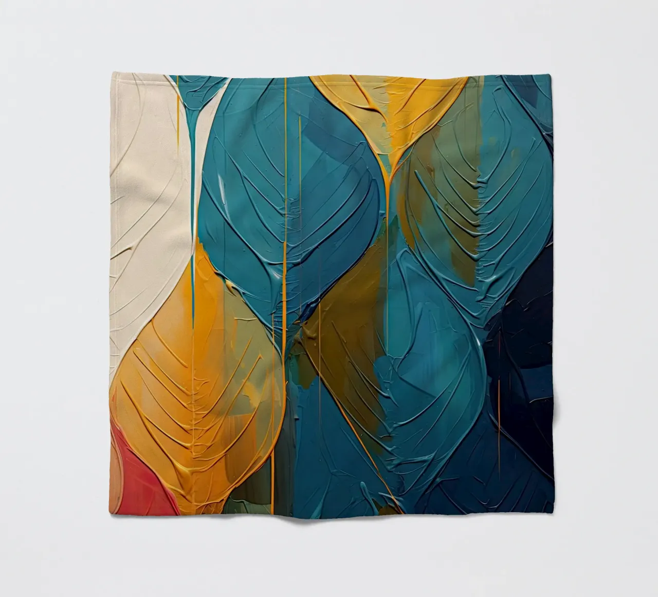Abstract blad fleecedeken van Imagine