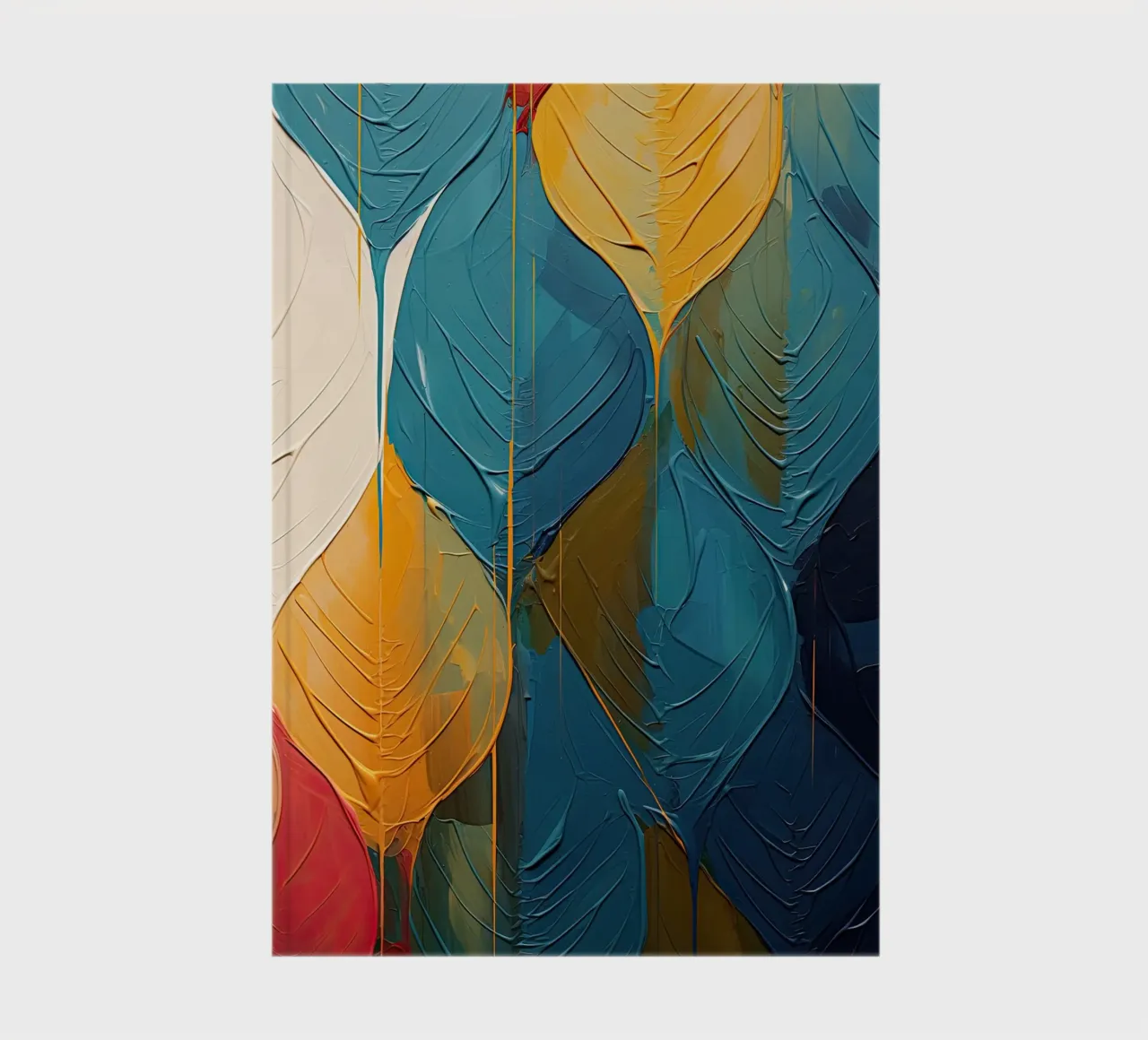 Abstract blad notebook by Imagine