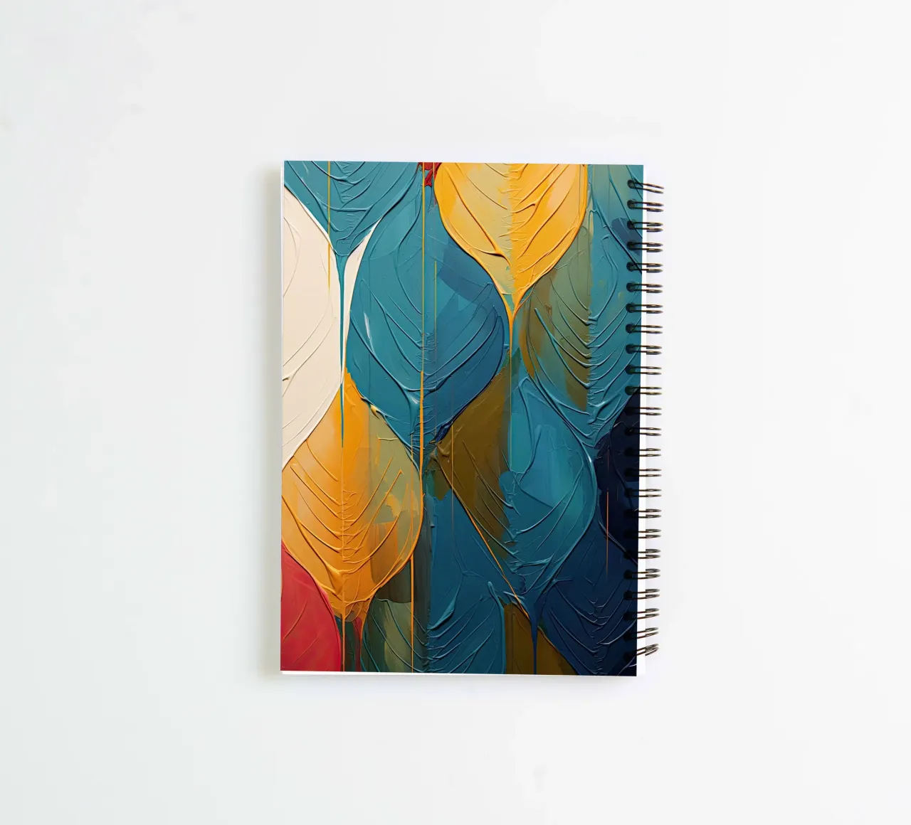 Abstract blad spiral notebook by Imagine
