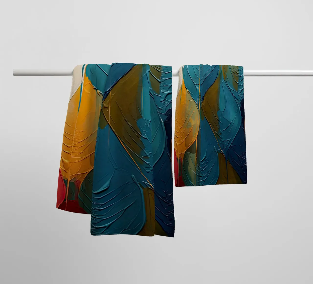 Abstract blad towel by Imagine