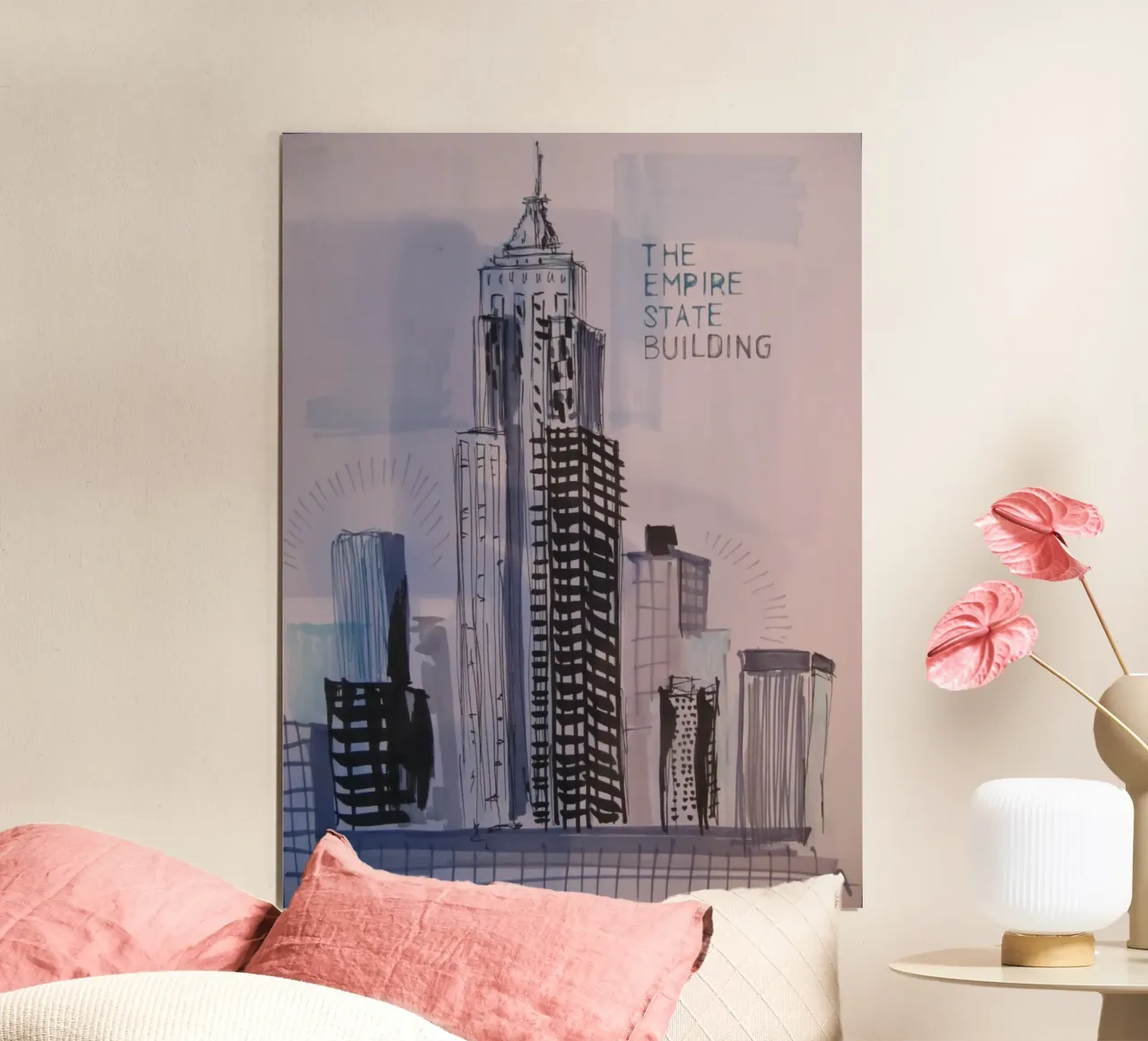 Empire State Building poster con telaio in legno da sum2proveDesign