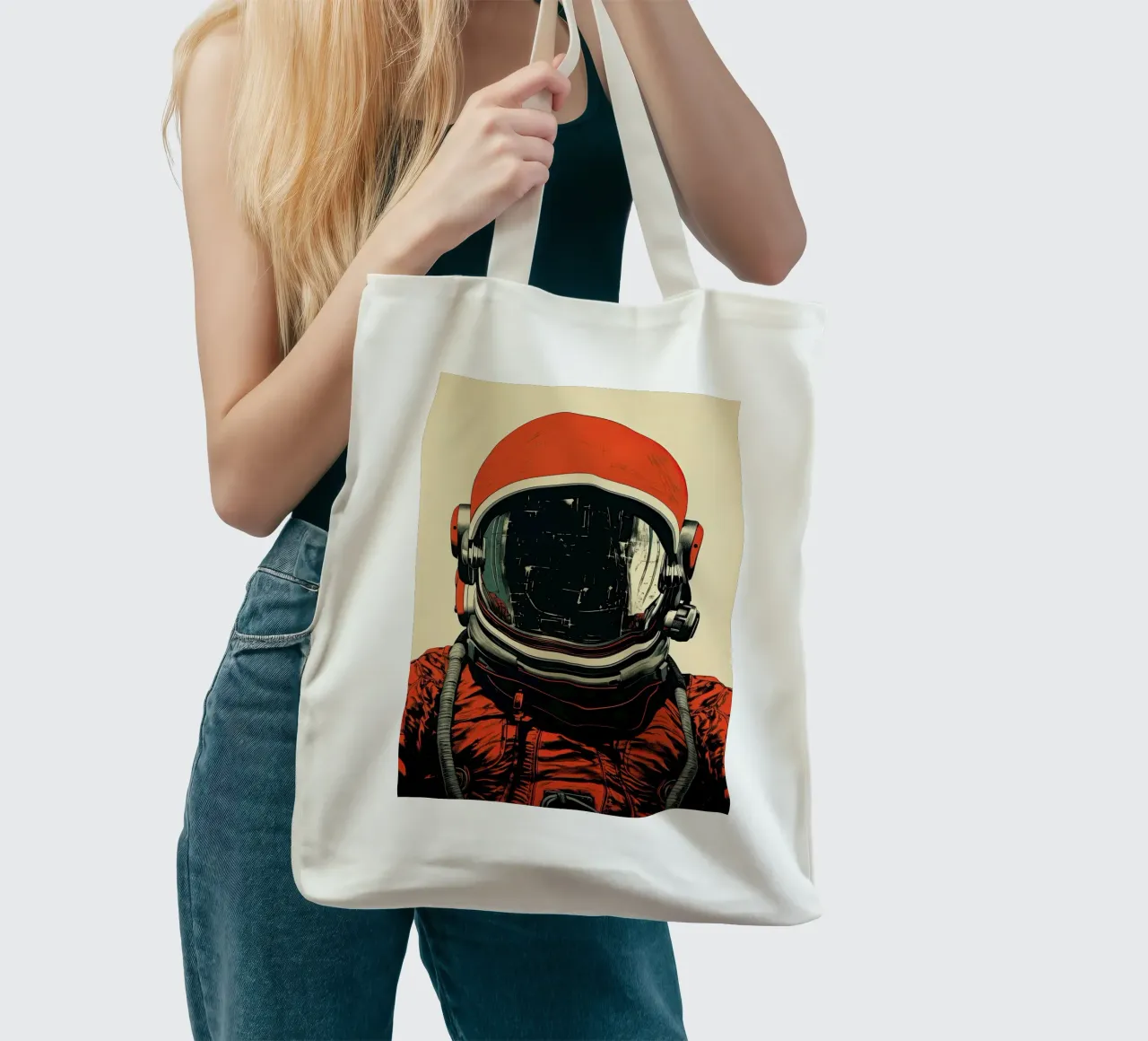 Astronauta borsa in juta da Imagine