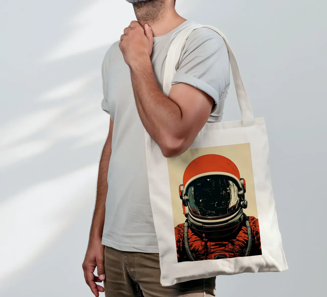 Astronauta borsa in juta da Imagine