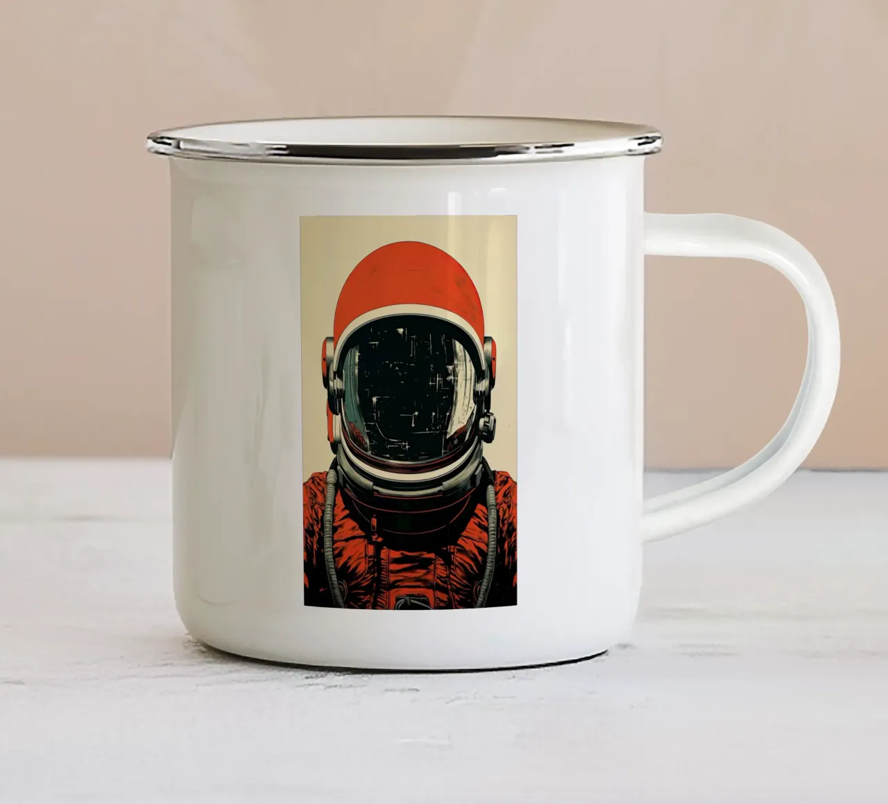 Astronauta tazza in smalto da Imagine